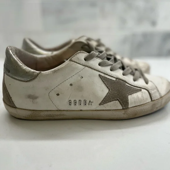 GOODENOUGH 激レア 関税&送料込】Golden Goose White Ochre Super-Star Sneaker